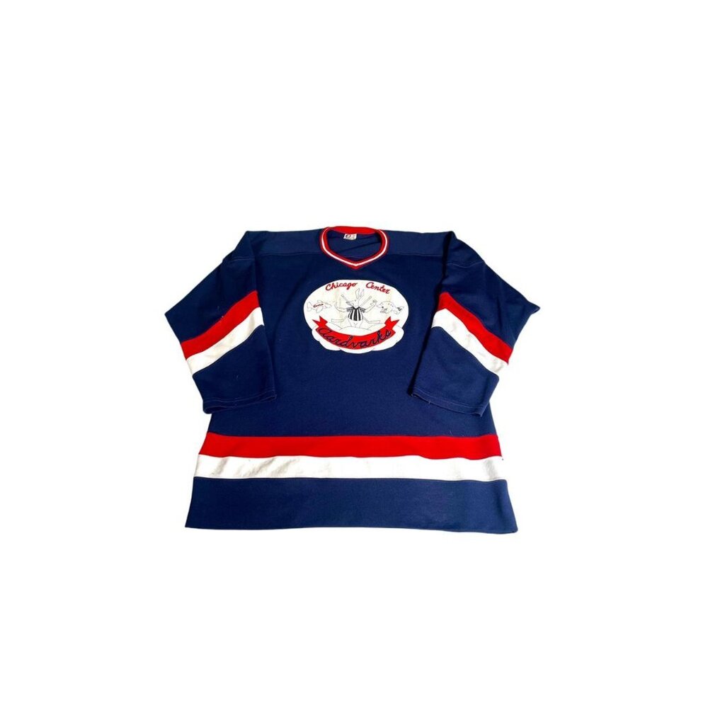Vtg 80's Ice Hockey Jersey - Size XL
